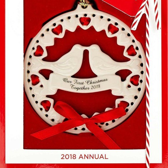 Lenox 2018 "Our First Christmas Together" ornament - Picture 1 of 4